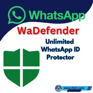 Discover WaDefender, the unlimited WhatsApp ID protection tool, exclusively on ITBir, your trusted digital product selling platform.