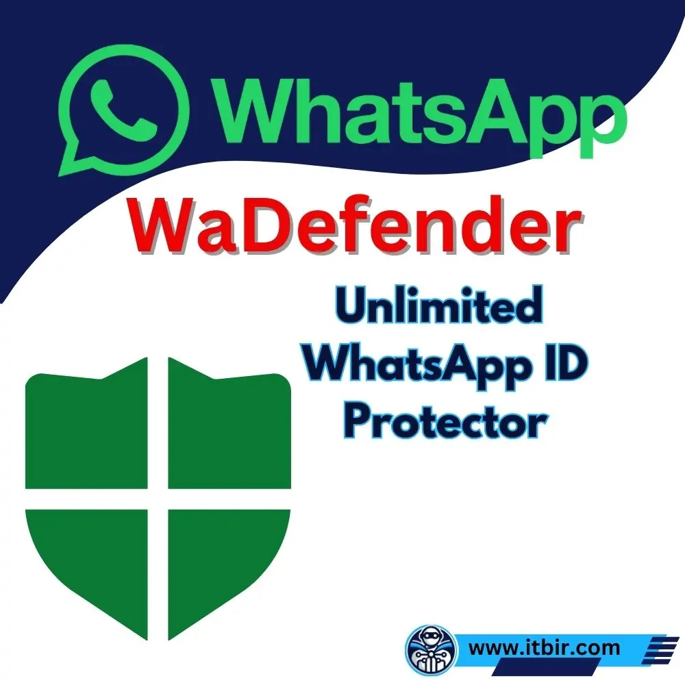 Discover WaDefender, the unlimited WhatsApp ID protection tool, exclusively on ITBir, your trusted digital product selling platform.