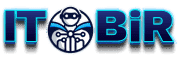 This image features the logo for the digital product and service-selling website "IT Bir". The design incorporates the text "IT" and "Bir" in bold blue letters, with a tech-inspired graphic in the middle. The graphic appears to symbolize a futuristic hero or robot, with abstract, circuit-like elements, representing technology. The colors used are primarily blue and white, evoking a sense of innovation, trust, and professionalism.